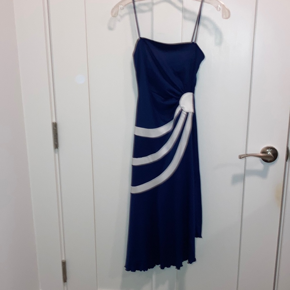 Petite blue dress. funky.